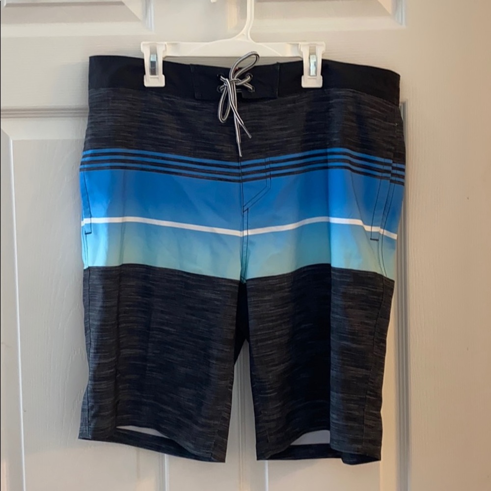 Multicolored swim trunks